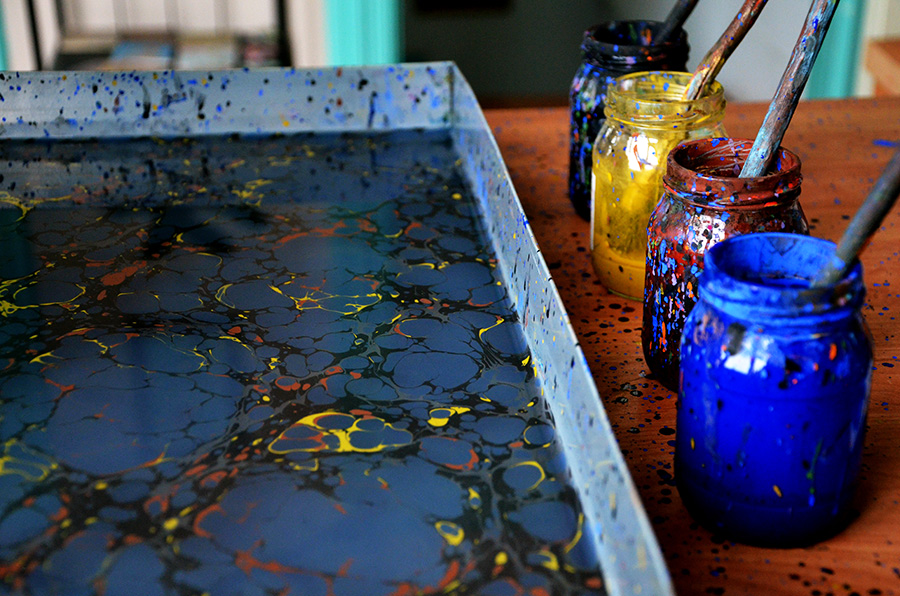 Materials used in Ebru Marbling Art