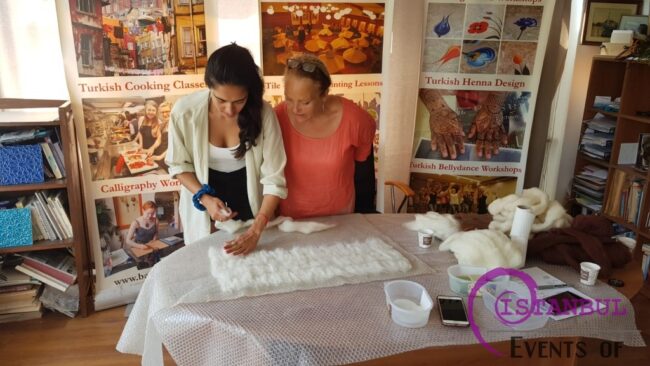 Traditional Turkish Felt Kece Making Workshops in Istanbul
