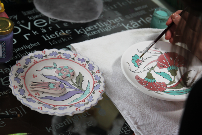 Ottoman Tile Ceramic Cini workshop in istanbul