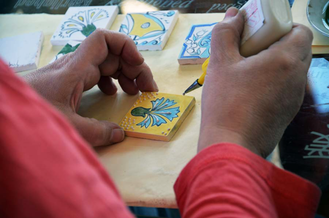 Ottoman Tile Ceramic Cini workshop in istanbul