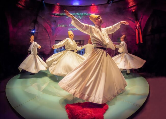 hodjapasha culture center dervish show ceremony sirkeci sultanahmet istanbul turkey