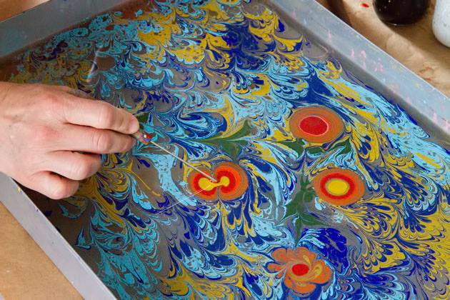 Marbling, or Ebru, is One of The Most Popular Forms of Turkish Art