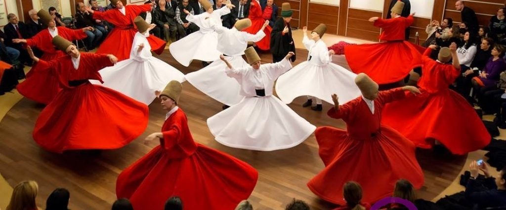 Whirling Dervish Ceremonyin a Sufi Monastery