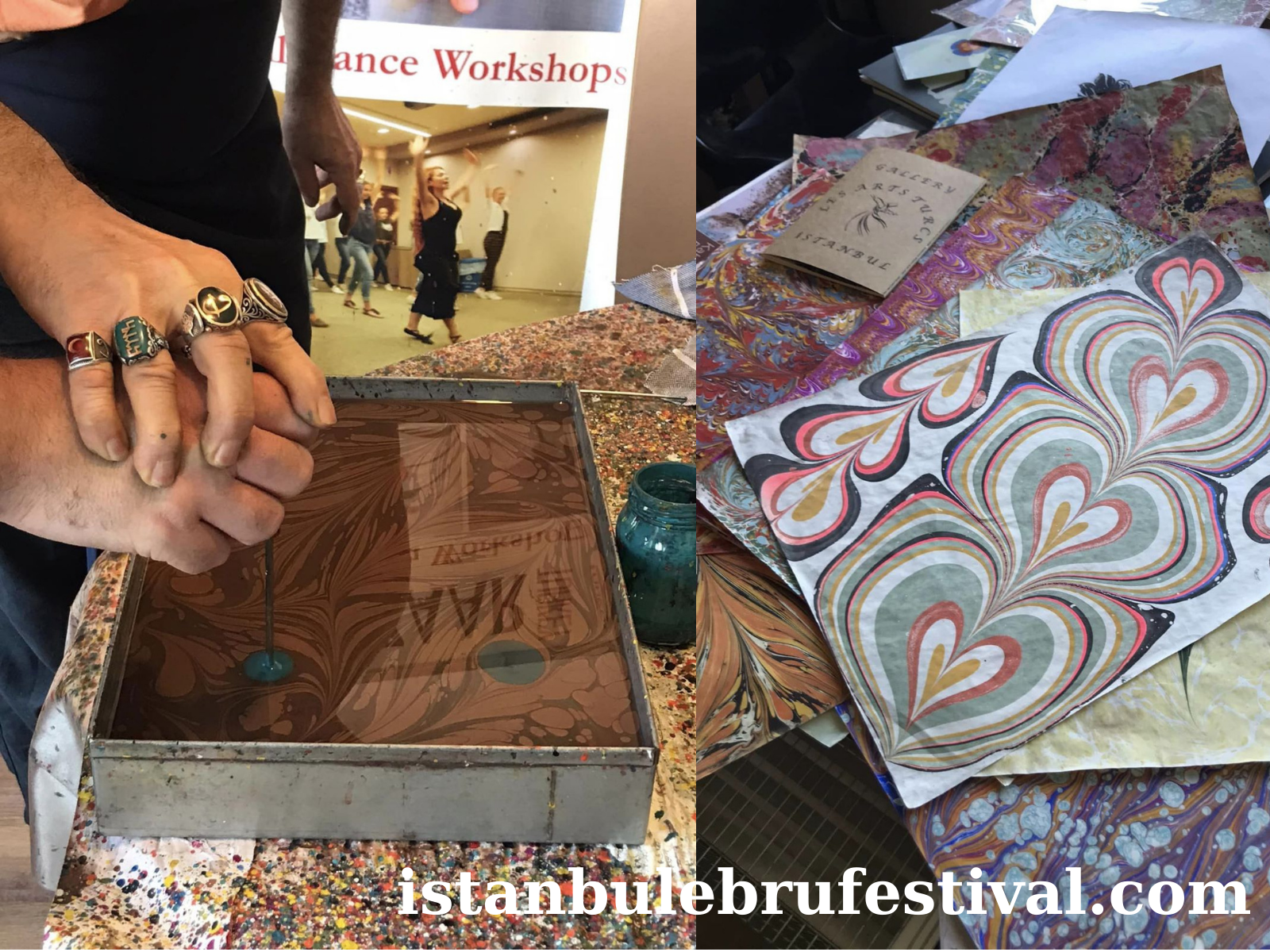 Art Therapy With Traditional Ebru Water Painting Technique