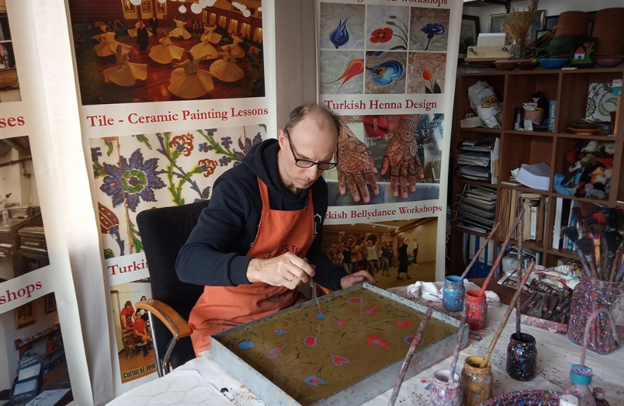 Turkish Marbling ( Ebru ) Lessons