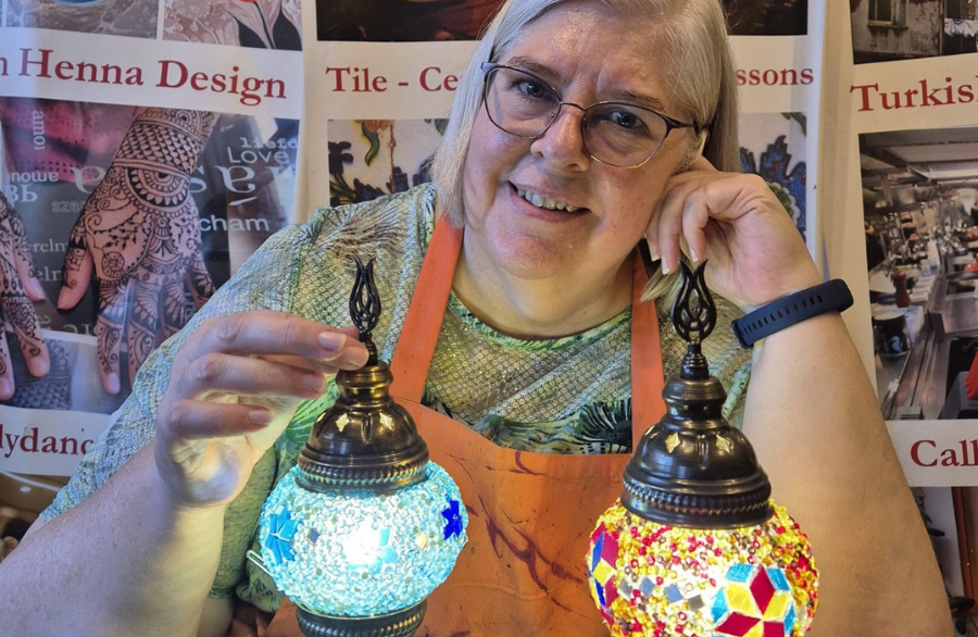 Ottoman-Turkish Mosaic Lamp Workshop in Sultanahmet