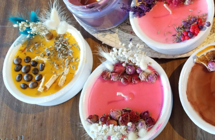 Flower Decoration Soy Candle Workshop in Istanbul