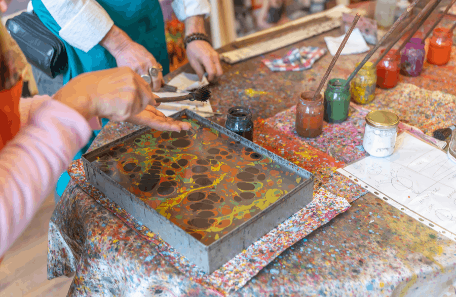 arte della marmorizzazione turca